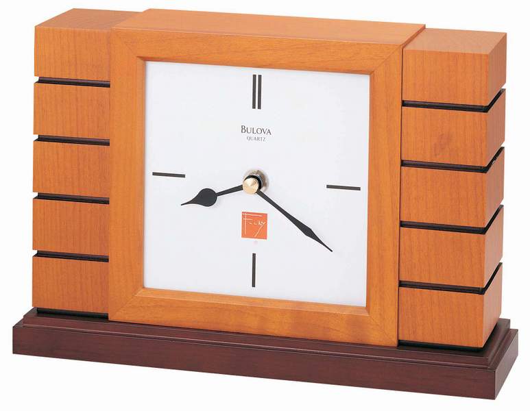 Bulova Usonian Contemporary Mantel Clock - Fast FREE FedEx Shipping! by Bulova