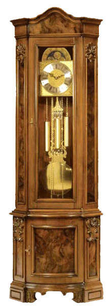 Altobel Antonio Italian Walnut Corner Grandfather Clock - FREE Inside Delivery! by Altobel Antonio