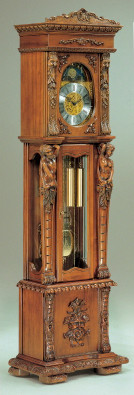 Altobel Antonio Renaissance Style Richly Hand Carved Grandfather Clock