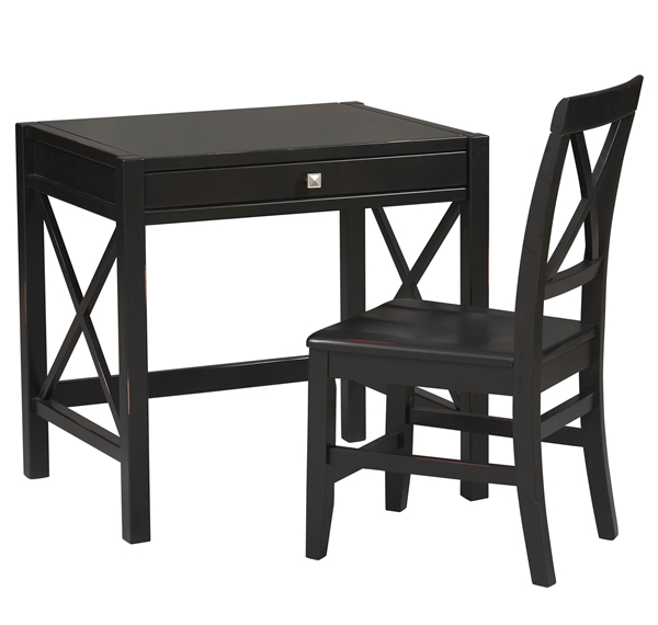 Linon Home Decor Products Anna Black Laptop Desk