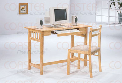 Union Square Small Wood Computer Table with Chair