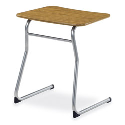 Virco Inc. Sigma Series Student Desk, Curved Top, 27\\ High