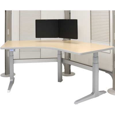 Workrite Sierra Electric Offset Corner Left Workcenter Desk