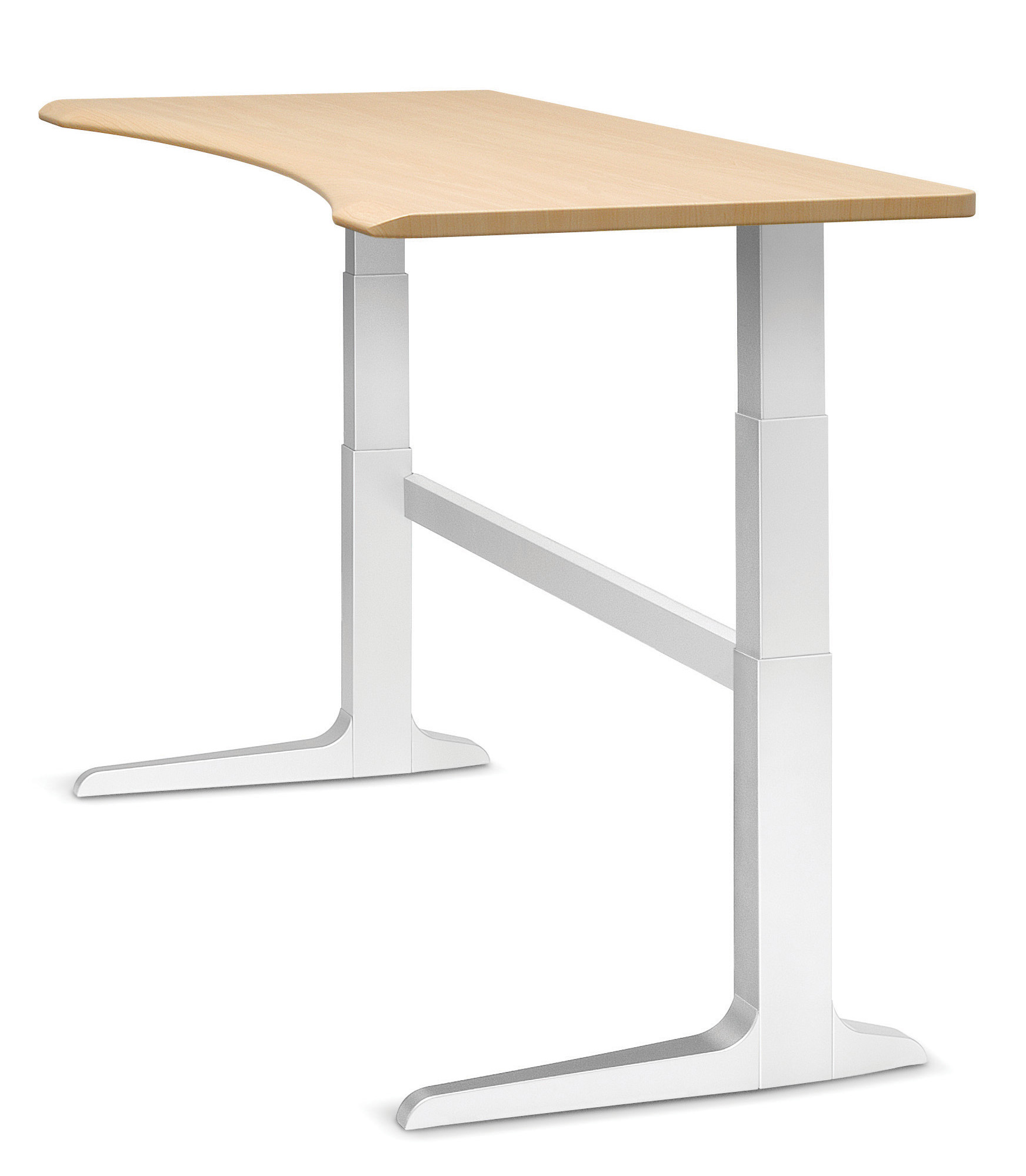 Workrite Sierra Electric Rectangular Concave Front Workcenter Desk