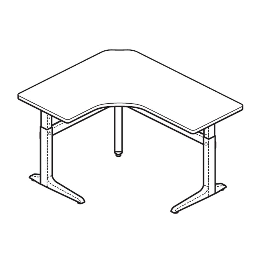 Workrite Sierra Pin Offset Corner Right Workcenter Desk