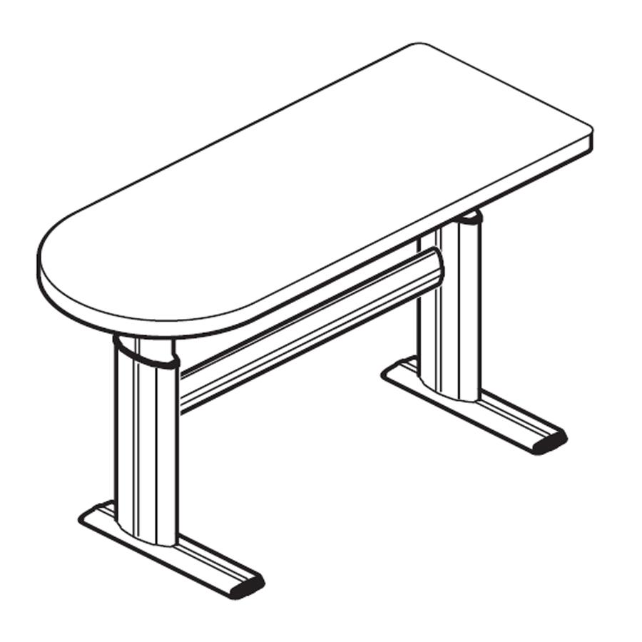 Workrite Sonoma Basic Peninsula Left Workcenter Desk