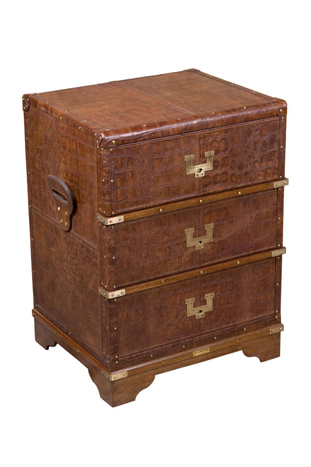 Bauer International Roosevelt Leather Night Table Best Price