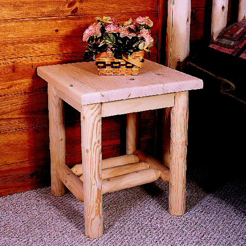 Lakeland Mills Timber Log Nightstand Best Price