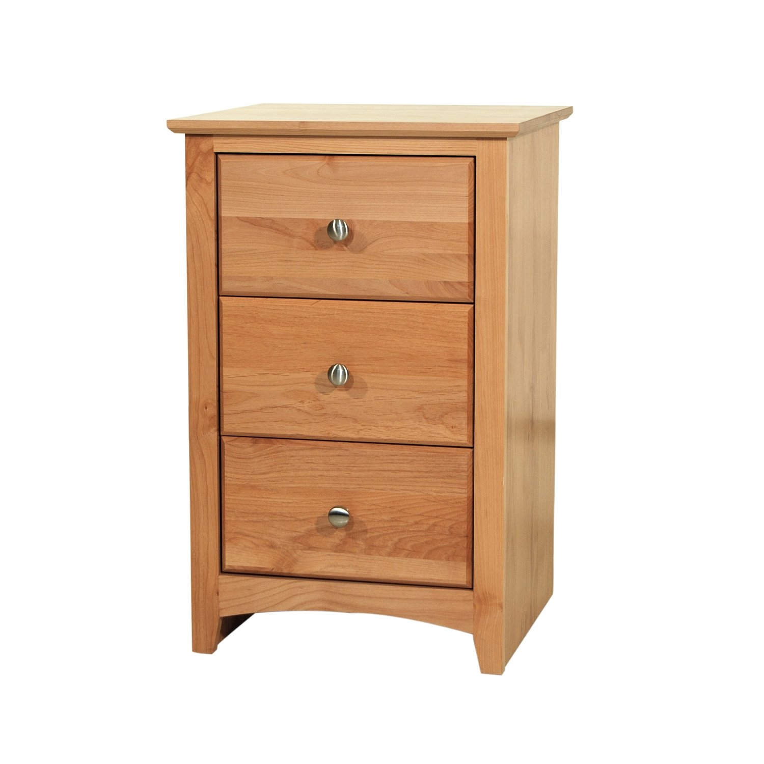 Maco Lifestyles Shaker 19 Inch Solid Alder 3 Drawer Nightstand Best Price