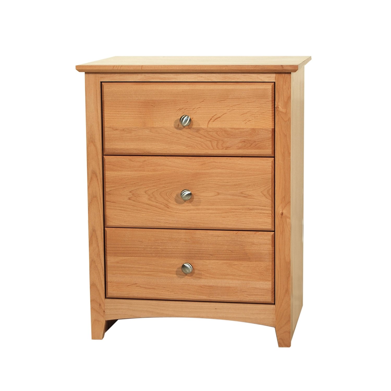 Maco Lifestyles Shaker 23 Inch Solid Alder 3 Drawer Nightstand Best Price