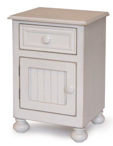 Relics Furniture Beadboard Nightstand with Door Best Price