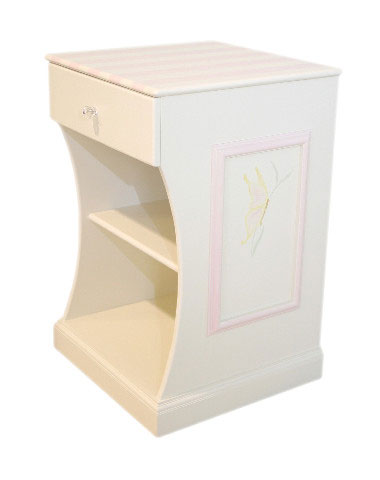 Sweet Beginnings Botanical Butterfly Nightstand