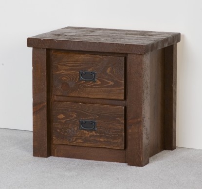 Viking Log Furniture Barnwood 2 Drawer Nightstand Best Price