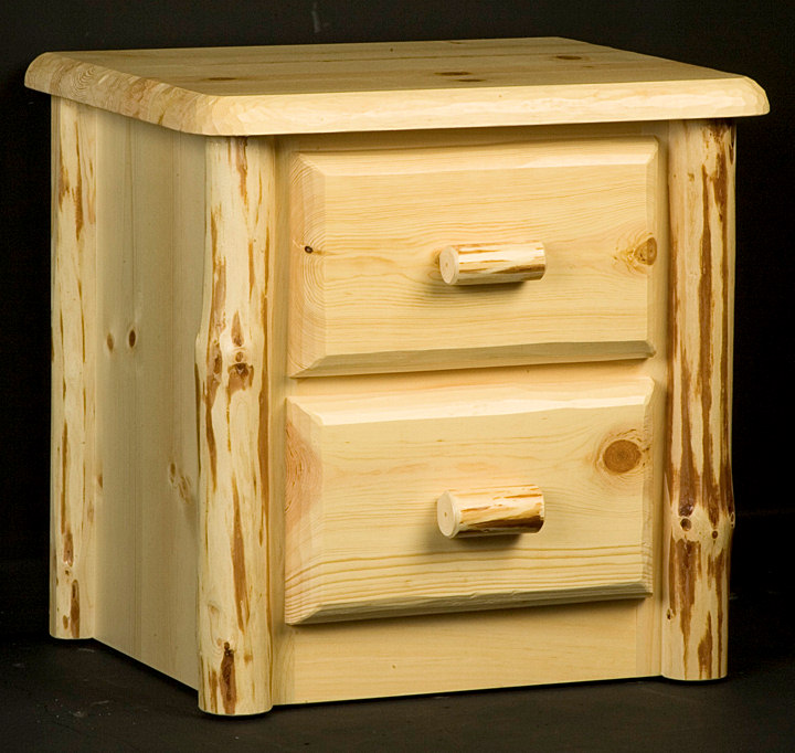 Viking Log Furniture Northwoods 2 Drawers Nightstand Best Price