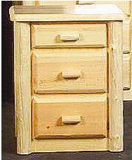 Viking Log Furniture Northwoods 3 Drawers Nightstand Best Price