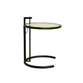 Baxton Studio Black Metal Coffee Table with Glass Top CT33161