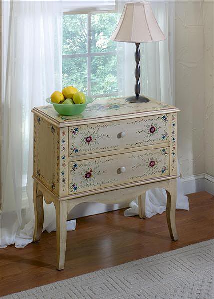 Fairfax Home Furnishings Grace Floral Accent Table