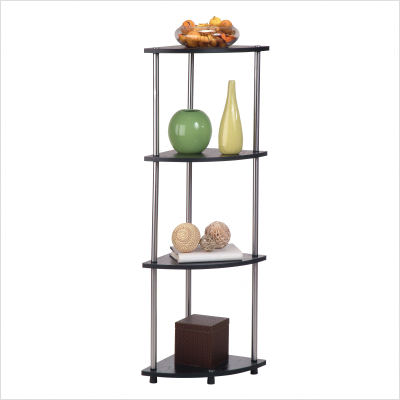 Convenience Concepts Four Tier Corner Bookshelf