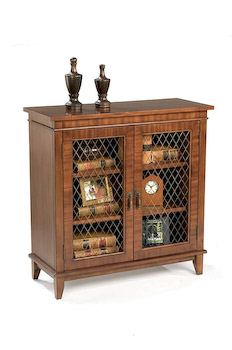 HeatherBrooke Sapeli Veneer Bookcase