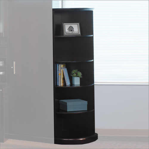 Mayline Group Sorrento 5 Shelf Quarter Round Bookcase