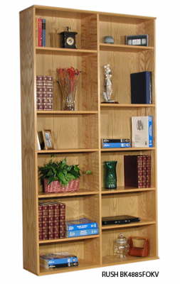 Rush Heirlooms 85.5 Inch Bookcase with Veneer Finish
