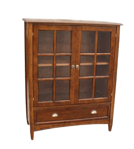 Wayborn 47 Inch Bookcase with Glass Door