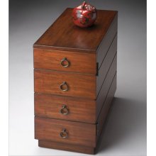 Butler Chairside Chest with Faux Drawer Best Price
