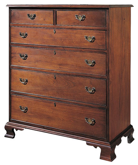 Craftique Clinton Queen Anne 6 Drawer Chest