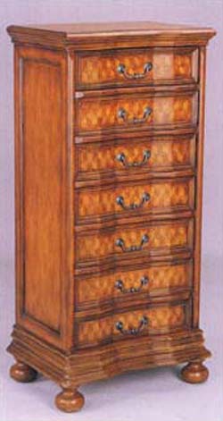 Fairfax Home Furnishings Chestnut Finish Seven Drawer Chest Best Price