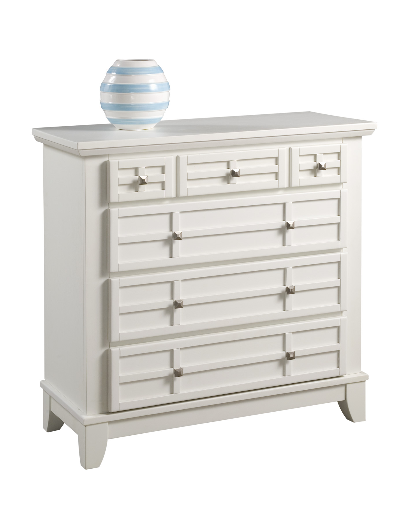 Home Styles Furniture Arts and Crafts Chest in White Best Price