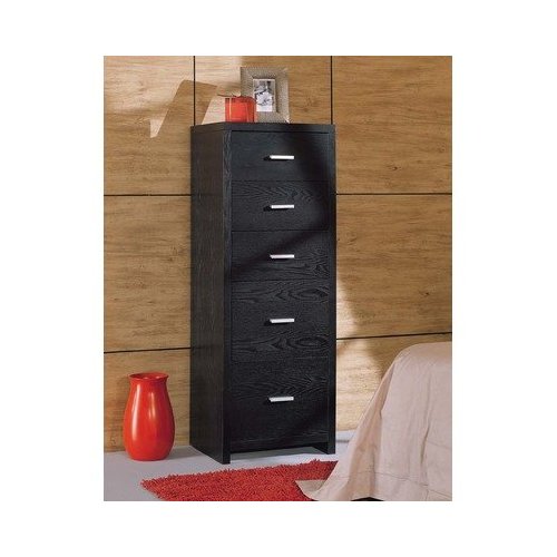 Neu Home Dusk Five Drawer Chest in Black
