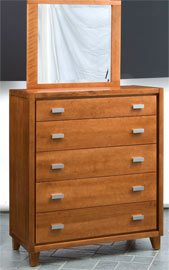 Vermont Tubbs Chelsea 5 Drawer Chest with Mirror by Vermont Tubbs