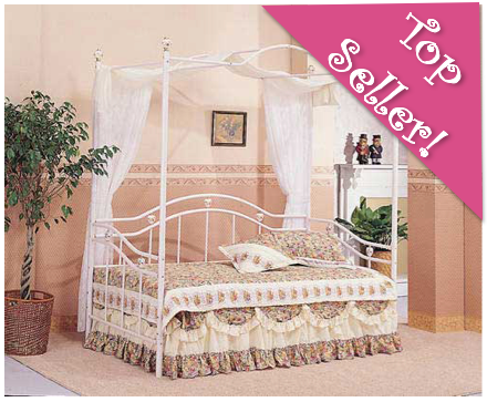 Coaster Company Porcelain Heart Antique White Daybed - FAST FedEx Shipping! by Coaster Company