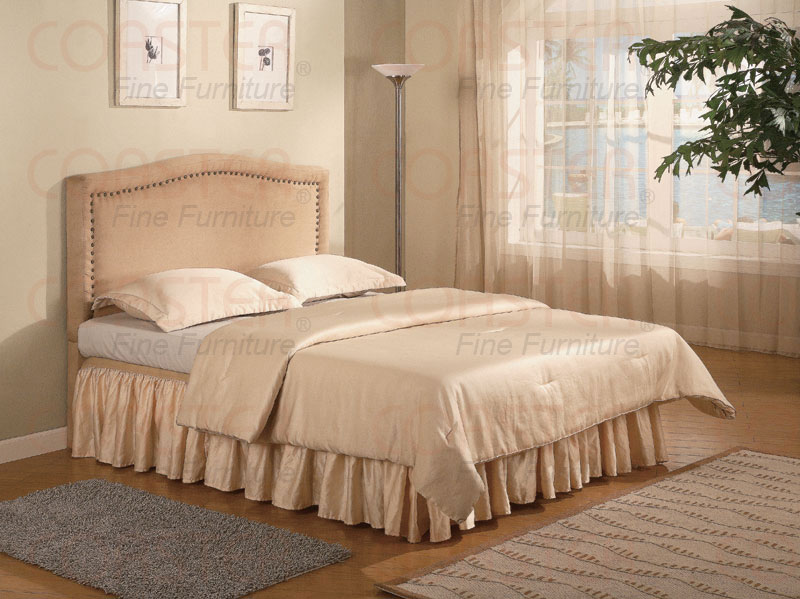 Union Square Tan Microfiber Upholstered Queen Headboard