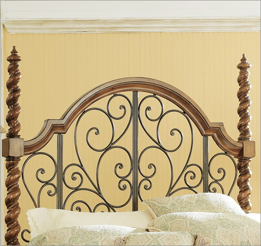 Hammary Siena Poster Bed Headboard