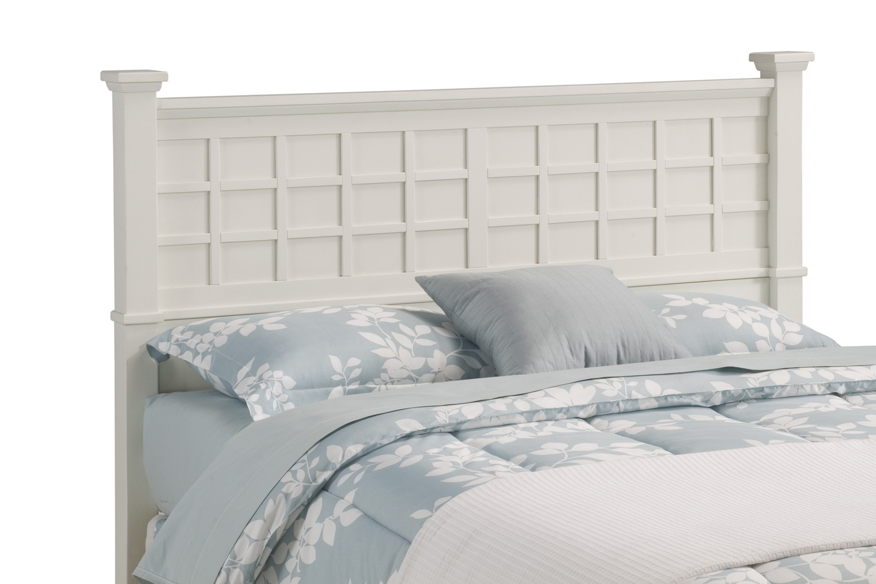 Home Styles Furniture Arts and Crafts Headboard in White Best Price