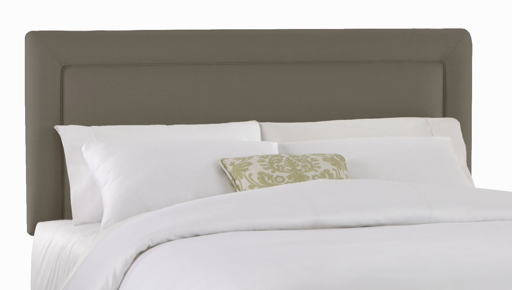 Skyline Furniture Border Headboard in Twill Grey Best Price
