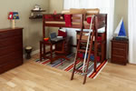 Maxtrix Full Size High Loft Bed w. Angle Ladder Best Price