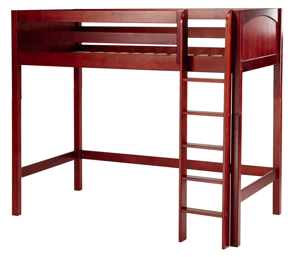 Maxtrix Full Size High Loft Bed w. Straight Ladder Best Price