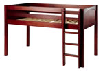 Maxtrix Full Size Low Loft Bed w. Straight Ladder Best Price