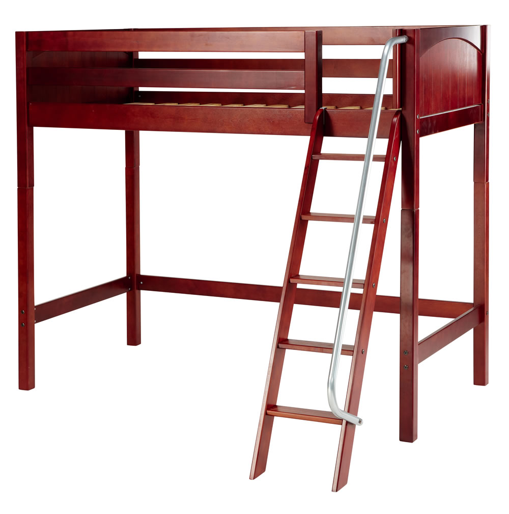 Maxtrix Full Size Ultra High Loft Bed w. Angle Ladder Best Price
