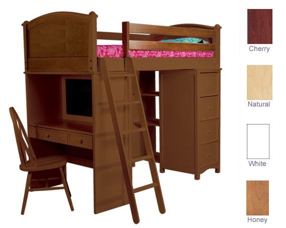 Bolton Furniture Cooley SSS Twin Loft Bed - 4 Finish Options! Best Price