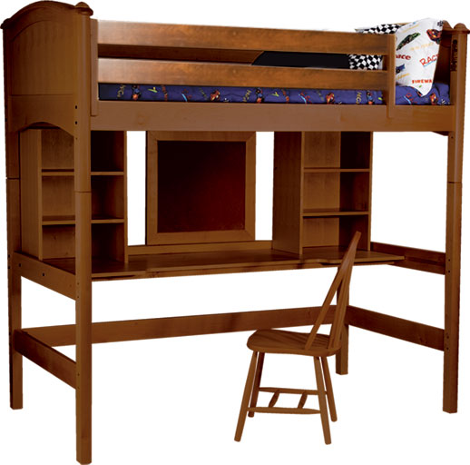 Bolton Furniture Cooley Twin Study Loft Bed - 4 Finish Options! Best Price