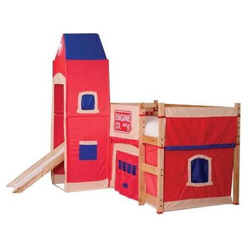 Cottage Furniture Firehouse Junior Twin Loft Tent Bed