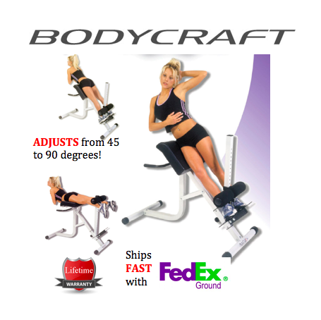 BodyCraft 45/90 Degree Hyper Extension Roman Chair - Fast FedEx Shipping