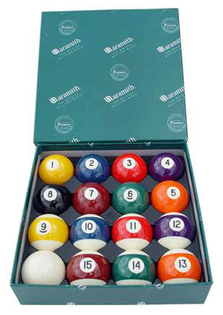 Cue & Case Premier Belgian Aramath Pool Ball Set - Fast FREE FedEx Shipping! by Cue & Case