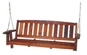 Great American Woodies 4 ft Cedar Mission Porch Swing