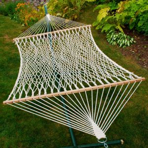 Algoma Imported Double Size 13 Feet 2 Point Cotton Rope Hammock