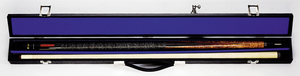 Cue & Case Black 1 x 1 White Stitching Hard Box Case - Fast FREE FedEx Shipping! by Cue & Case