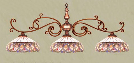 Midnight Flame Lighting Antico Fancy Billiard Pool Table Light